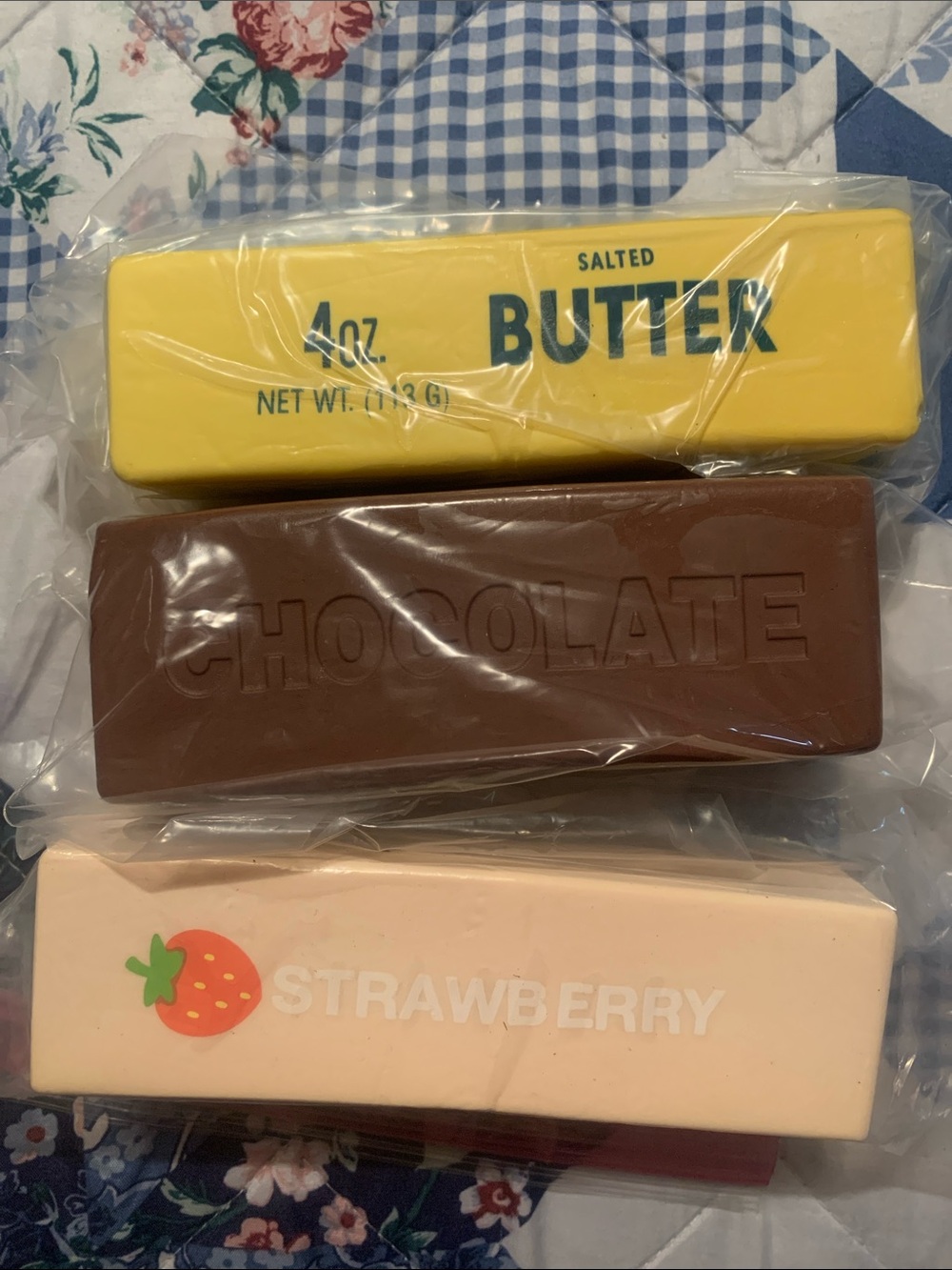 Butter 🧈 Strawberry 🍓 & Chocolate 🍫 squishy bundle 🆕